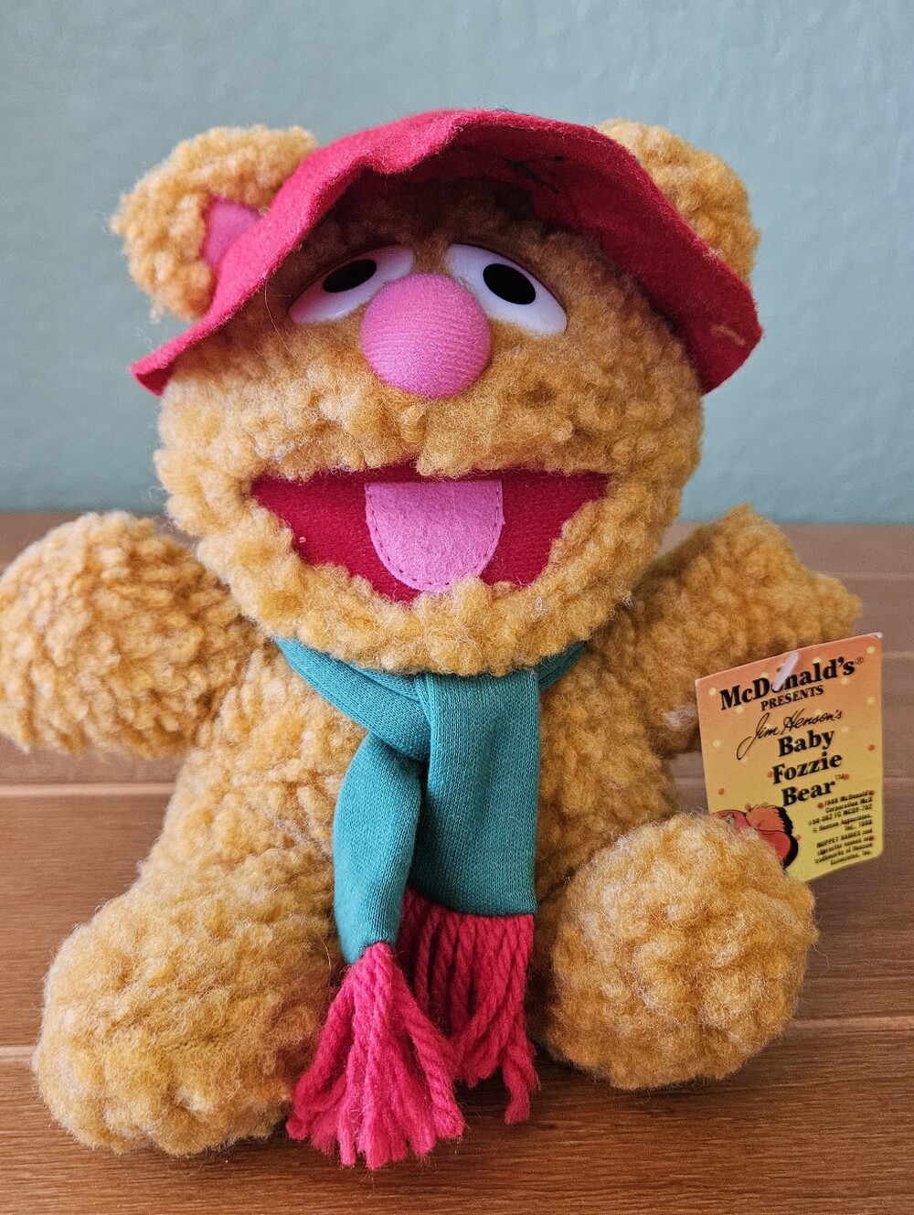 Vintage 1987 McDonald's Jim Henson's Baby Fozzie Bear Muppet Babies Plush